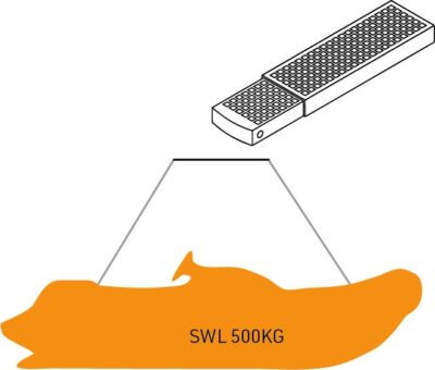 Transom Passerelle Two Point Lift for All Tenders - SWL 500kg